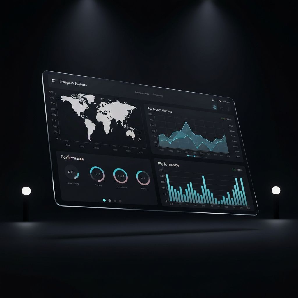 Dashboard conceptual de metricas operativas